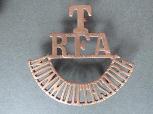 British Army Royal Field Artillery Territorial MONMOUTHSHIRE Shoulder Title