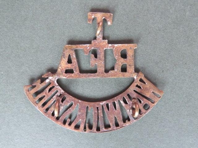 British Army Pre WW1 Royal Field Artillery Territorial WARWICKSHIRE Shoulder Title — image 2