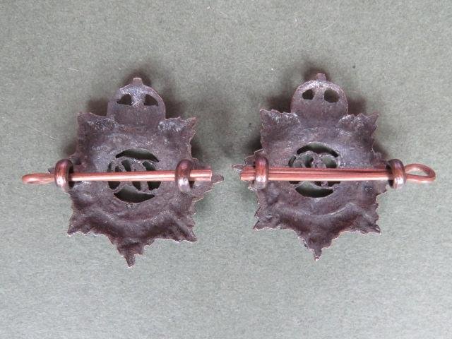 British Army KGV Royal Army Service Corps Officers Service Dress Collar Badge — image 2