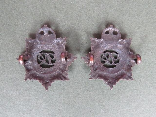 British Army KGV Royal Army Service Corps Officers Service Dress Collar Badge — image 3