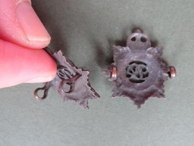 British Army KGV Royal Army Service Corps Officers Service Dress Collar Badge — image 4