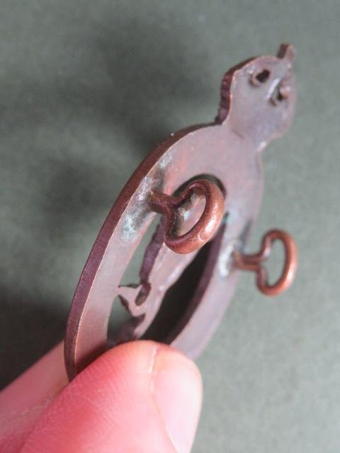 British Army Pre 1953 Royal Corps of Signals Officers Service Dress Collar Badge — image 3