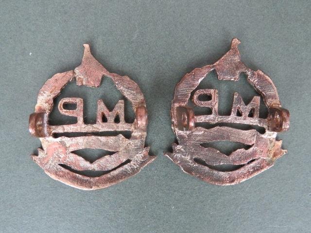 Zimbabwe Army Military Police Collar Badges — image 2