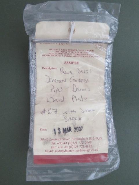 British Army Royal Scots Dragoon Guards Pipers Waist Belt Clasp — image 3