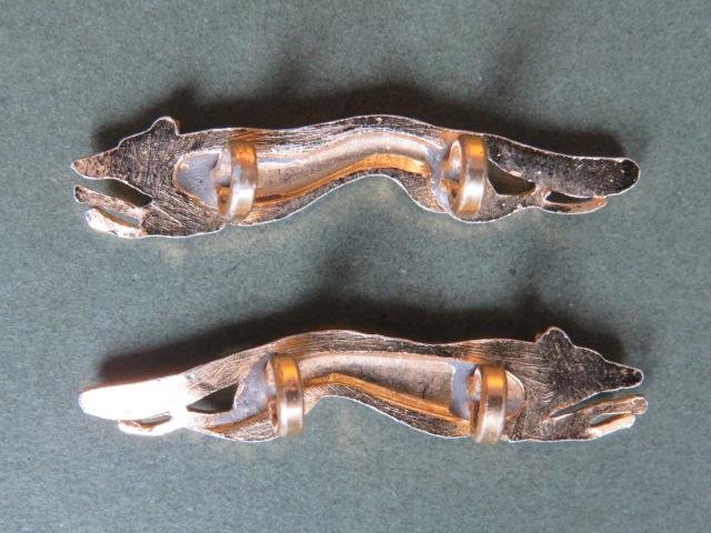 British Army Queens Own Yorkshire Yeomanry Collar Badges — image 2