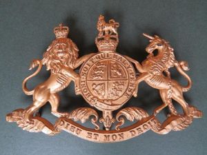 British Army The Blues & Royals Officer's Cartouche Badge