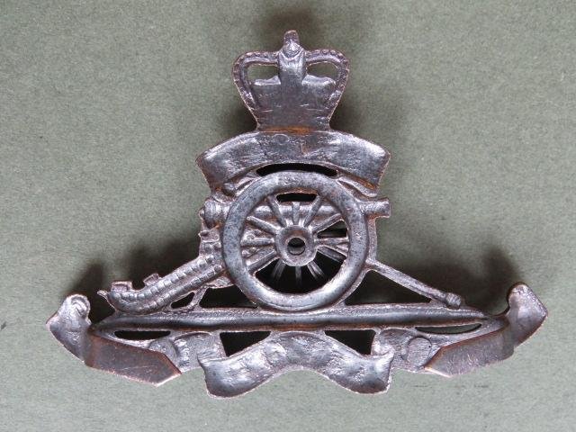 British Army EIIR Royal Artillery Officer's Cap Badge — image 2