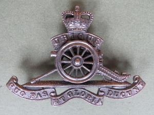 British Army EIIR Royal Artillery Officer's Cap Badge