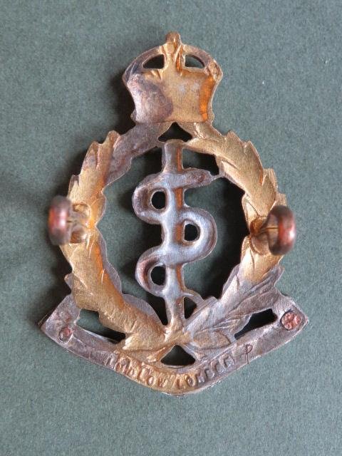 British Army Pre 1953 Royal Army Medical Corps Officer's Cap Badge — image 2