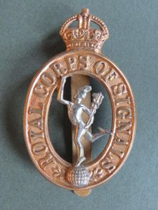 British Army Pre 1946 Royal Corps of Signals Cap Badge