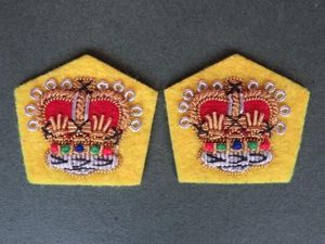 British Army Post 1953 'Major's' Full Dress Rank Badges