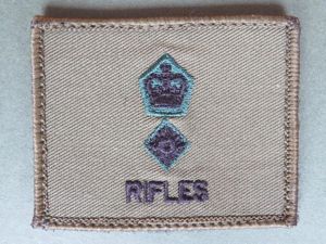 British Army 'The Rifles' Lieutenant Colonel's Body Armour Rank Badge