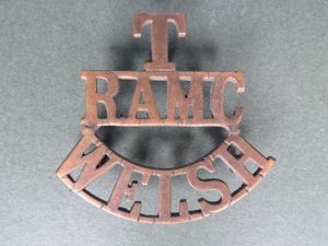 British Army 'RAMC WELSH' (Royal Army Medical Corps) Territorial Shoulder …