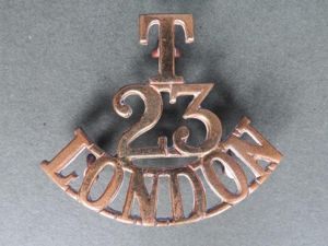 British Army 23rd 'LONDON' (The London Regiment) Territorial Shoulder Title