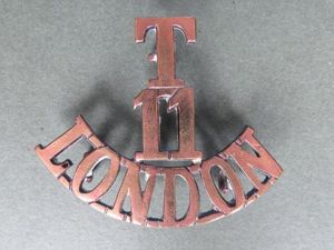 British Army 11th 'LONDON' (Finsbury Rifles) Territorial Shoulder Title