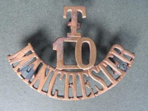 British Army 10th Battalion 'MANCHESTER' Territorial Shoulder Title