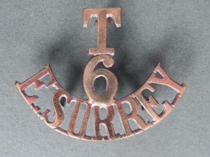 British Army 6th Battalion 'E, SURREY' Territorial Shoulder Title