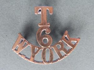 British Army 6th Battalion 'W. YORK' Territorial Shoulder Title