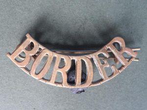 British Army The Border Regiment Shoulder Title
