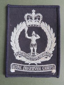 Royal Observer Corps EIIR Uniform Patch