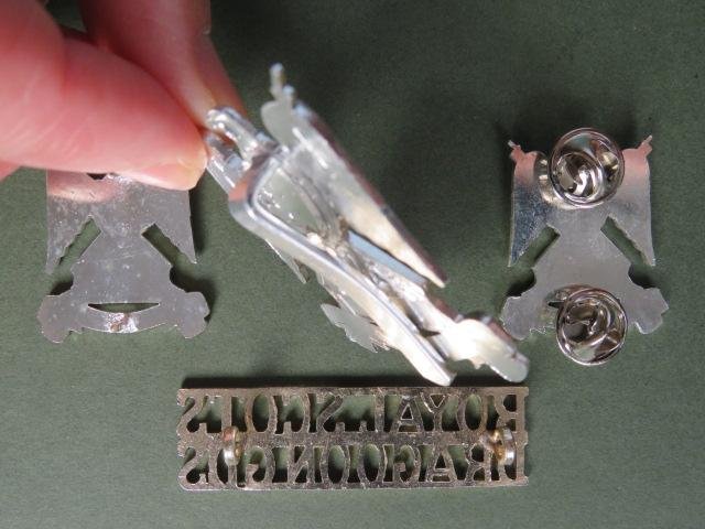 British Army Royal Scots Dragoon Guards Cap & Collar Badges and Shoulder Title — image 3