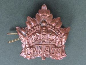 Canada WW1 'Overseas' General Service Cap Badge