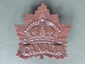 Canada WW1 'Overseas' General Service Cap Badge
