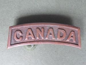 Canada WW1 Overseas Shoulder Title