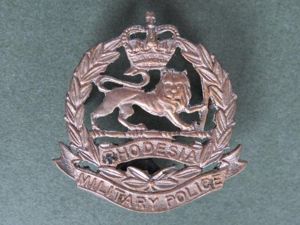 Rhodesia Army Military Police Collar Badge