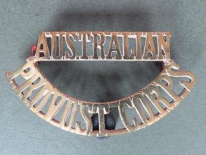 Australia Army WW1 Period 'Australian Provost Corps' Shoulder Title