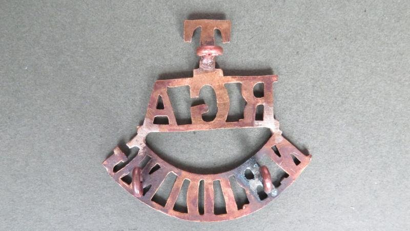 British Army Royal Garrison Artillery 'N.RIDING' (Northumbrian) Territorial Shoulder Title — image 2