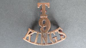 British Army The 9th The King's Regiment (Liverpool) Territorial Battalion …