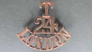 British Army 24th 'LONDON' (County of London ) Territorial Battalion …