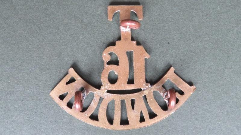 British Army 16th 'LONDON' (County of London ) Territorial Battalion (Queen's Westminster Rifles) Shoulder Title — image 2