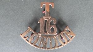 British Army 16th 'LONDON' (County of London ) Territorial Battalion …
