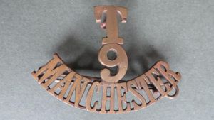 British Army 9th Battalion 'Manchester' Territorial Shoulder Title