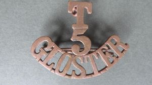 British Army 5th Territorial Battalion, The Gloucestershire Regiment Shoulder Title