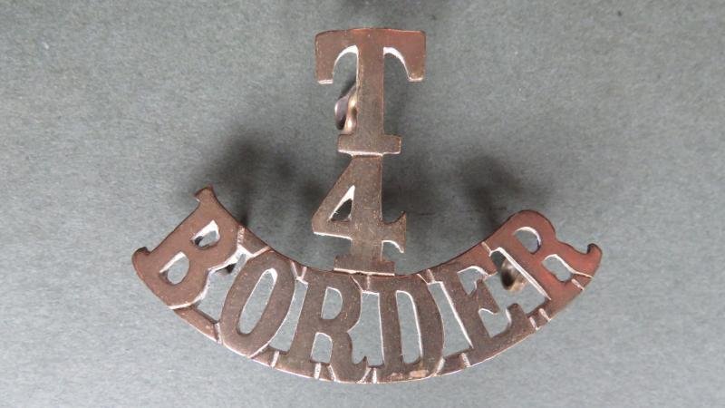 British Army 4th (Cumberland & Westmoreland) Territorial Battalion, The Border Regiment Shoulder Title — image 3