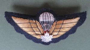 Canada Army 1970's-1980's 'Active' Parachute Mess Dress Wings