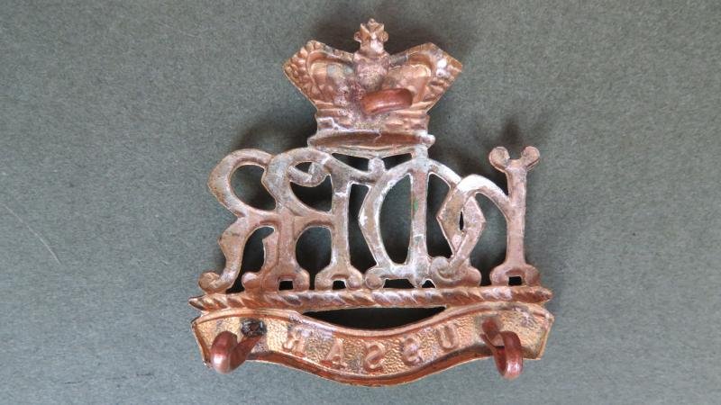 British Army Boar War Period 'Her Majesty's Reserve Regiment of Hussars' Cap Badge — image 2