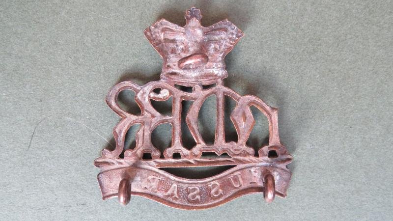 British Army Boar War Period 'Her Majesty's Reserve Regiment of Hussars' Cap Badge — image 2