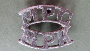 South Africa Army WW2 Military Police Corps Shoulder Title