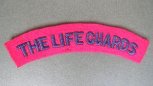 British Army 1940's The Life Guards Shoulder Title