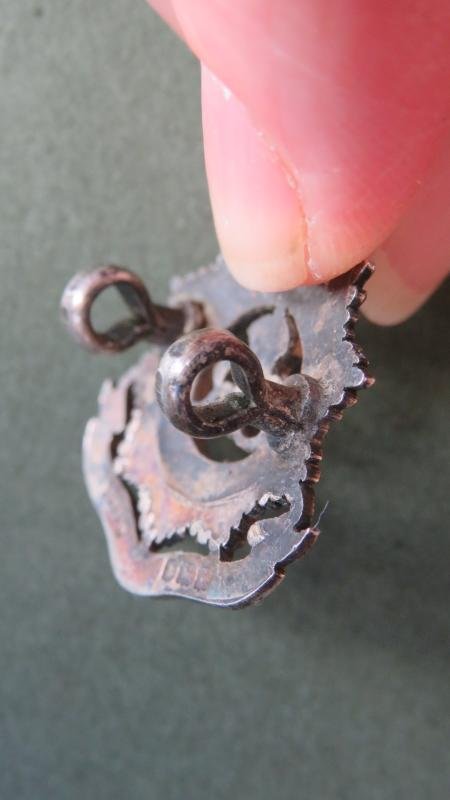 British Army EVIIIR North Somerset Yeomanry Officer's Collar Badge — image 2