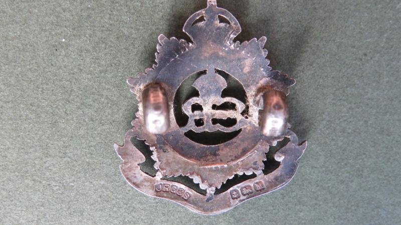 British Army EVIIIR North Somerset Yeomanry Officer's Collar Badge — image 3
