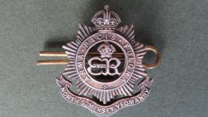British Army EVIIIR North Somerset Yeomanry Officer's Collar Badge