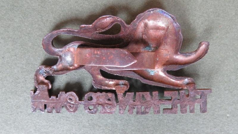 British Army The King's Own (Royal Lancaster Regiment) Officer's Service Dress Cap Badge — image 2