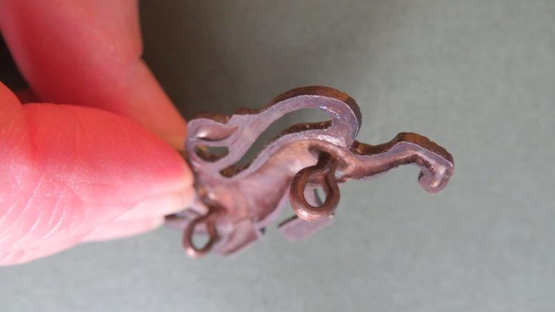 British Army The King's Own (Royal Lancaster Regiment) OSD Collar Badge — image 3