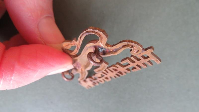 British Army The King's Own (Royal Lancaster Regiment) OSD Collar Badge — image 3