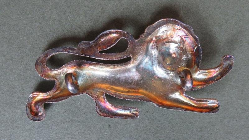 British Army The King's Own (Royal Lancaster Regiment) Officer's Collar Badge — image 2